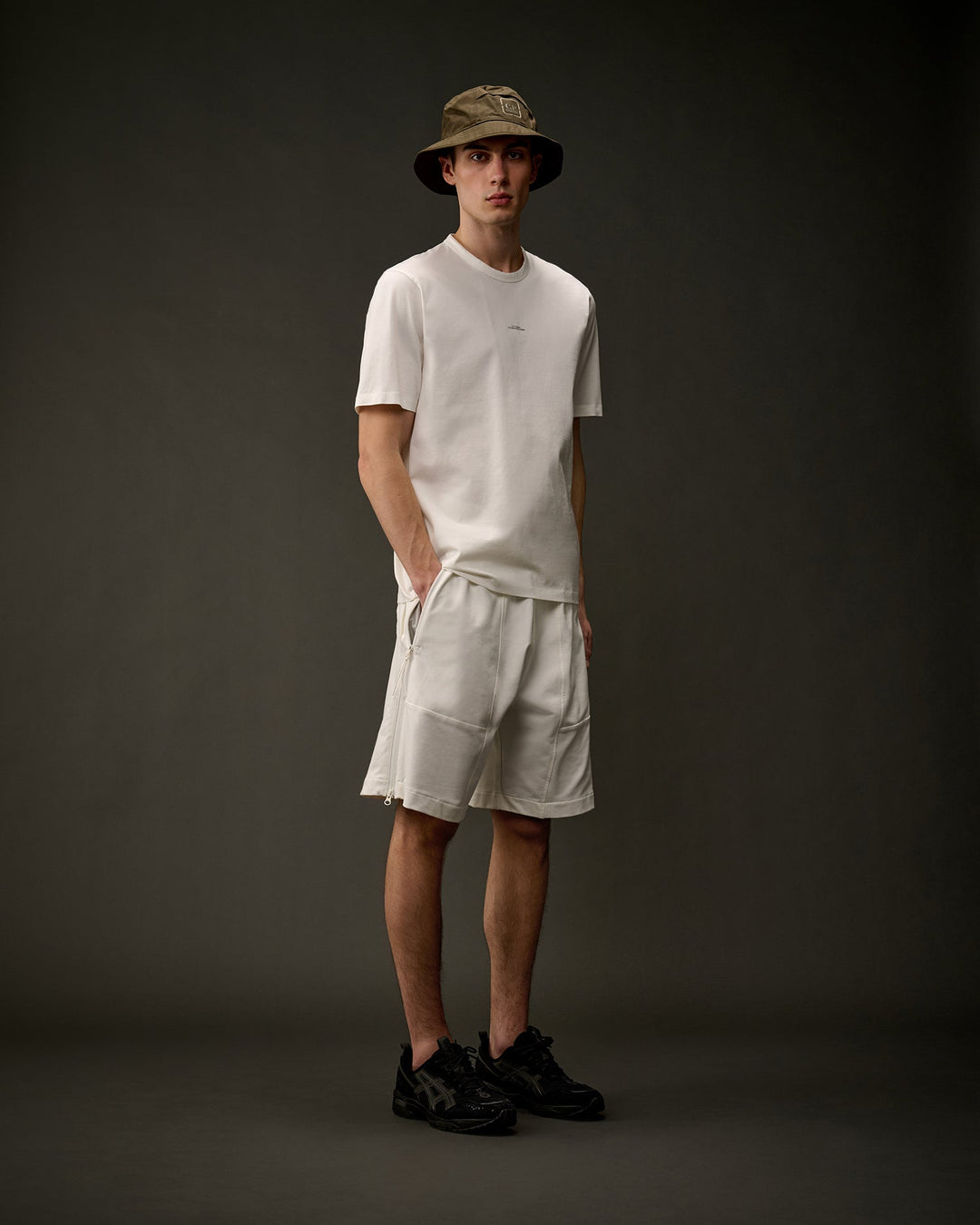 C.P. Company - The Metropolis Series Mercerized Jersey Printed Logo T-Shirt blanc - Lothaire