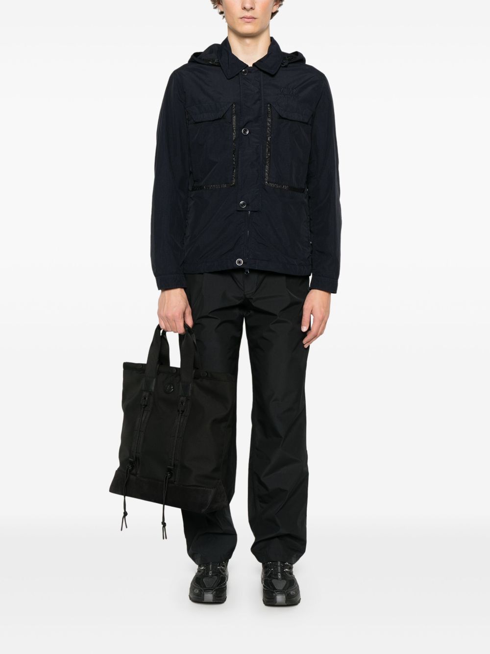 C.P. COMPANY - The Metropolis Series Pertex® Concealable Hood Jacket noir - Lothaire