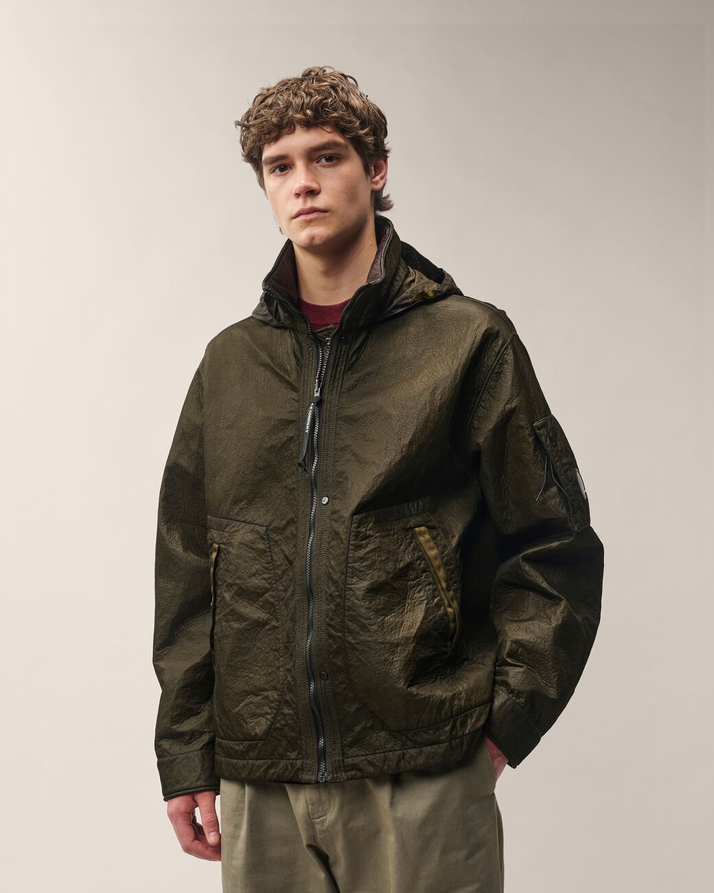 C.P. COMPANY - Veste réversible Bi-Face Vert kaki - Lothaire