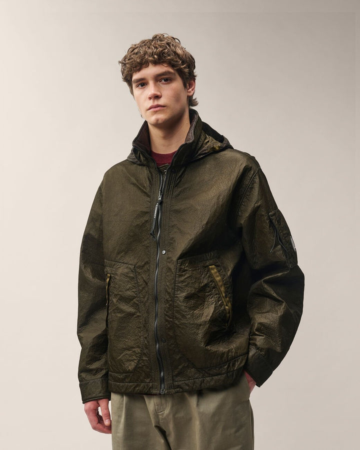 C.P. COMPANY - Veste réversible Bi-Face Vert kaki - Lothaire