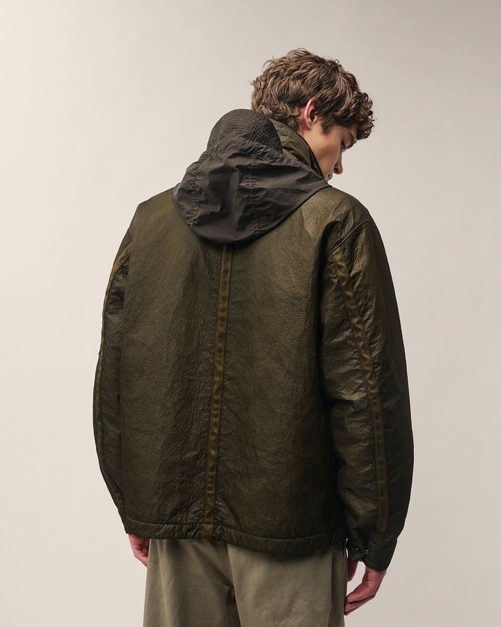 C.P. COMPANY - Veste réversible Bi-Face Vert kaki - Lothaire
