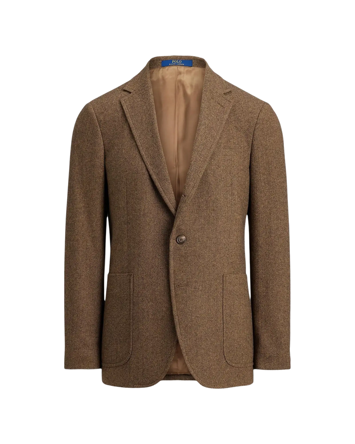 POLO RALPH LAUREN - Blazer Modern Fit à chevrons Marron