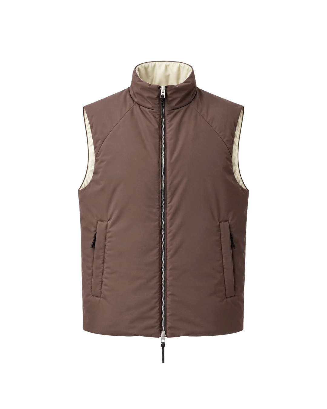 NOMAKA - Gilet léger Alvier Marron/Blanc
