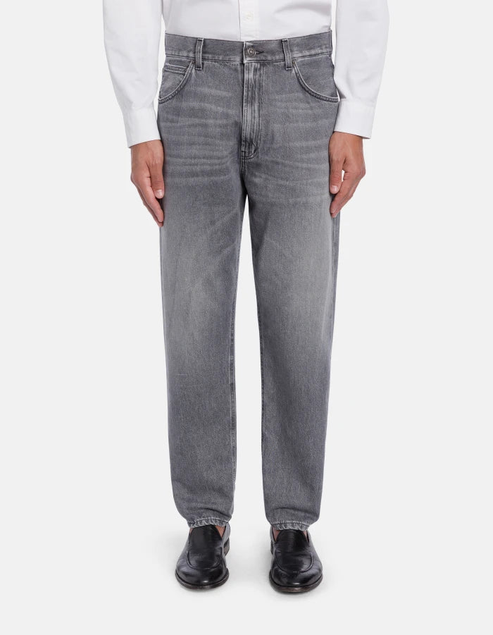 DONDUP - Jean Paco coupe ample en denim rigide Gris délavé - Lothaire