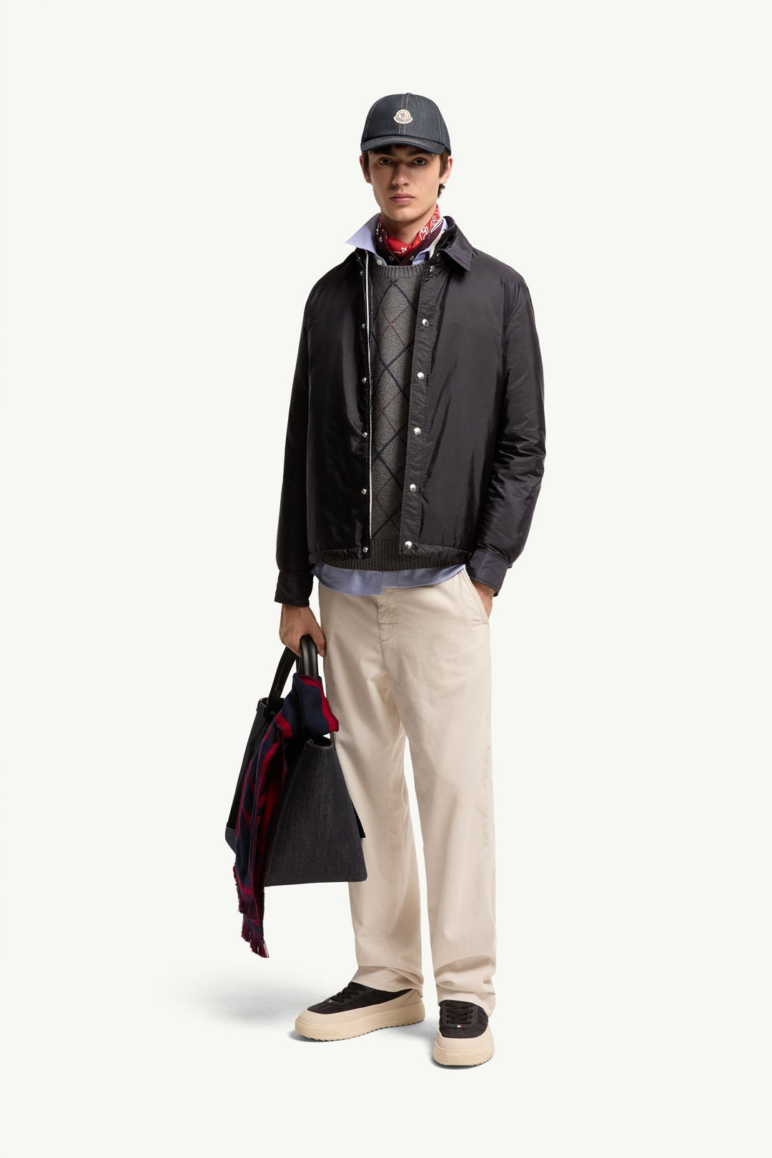 MONCLER – Doudoune-chemise Meridelle Bleu marine