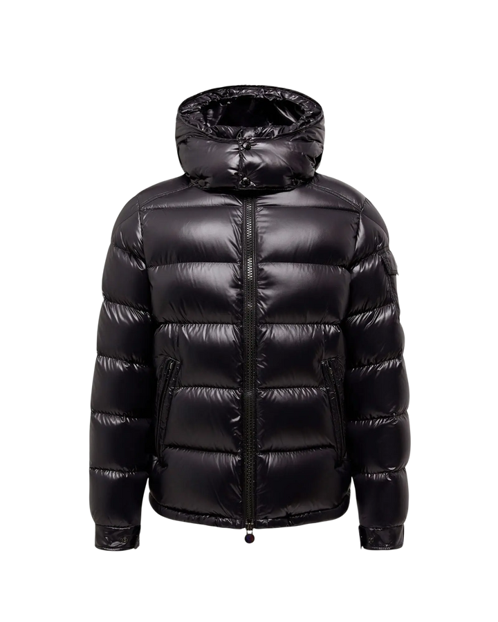 MONCLER - Doudoune courte à capuche Maya Noir