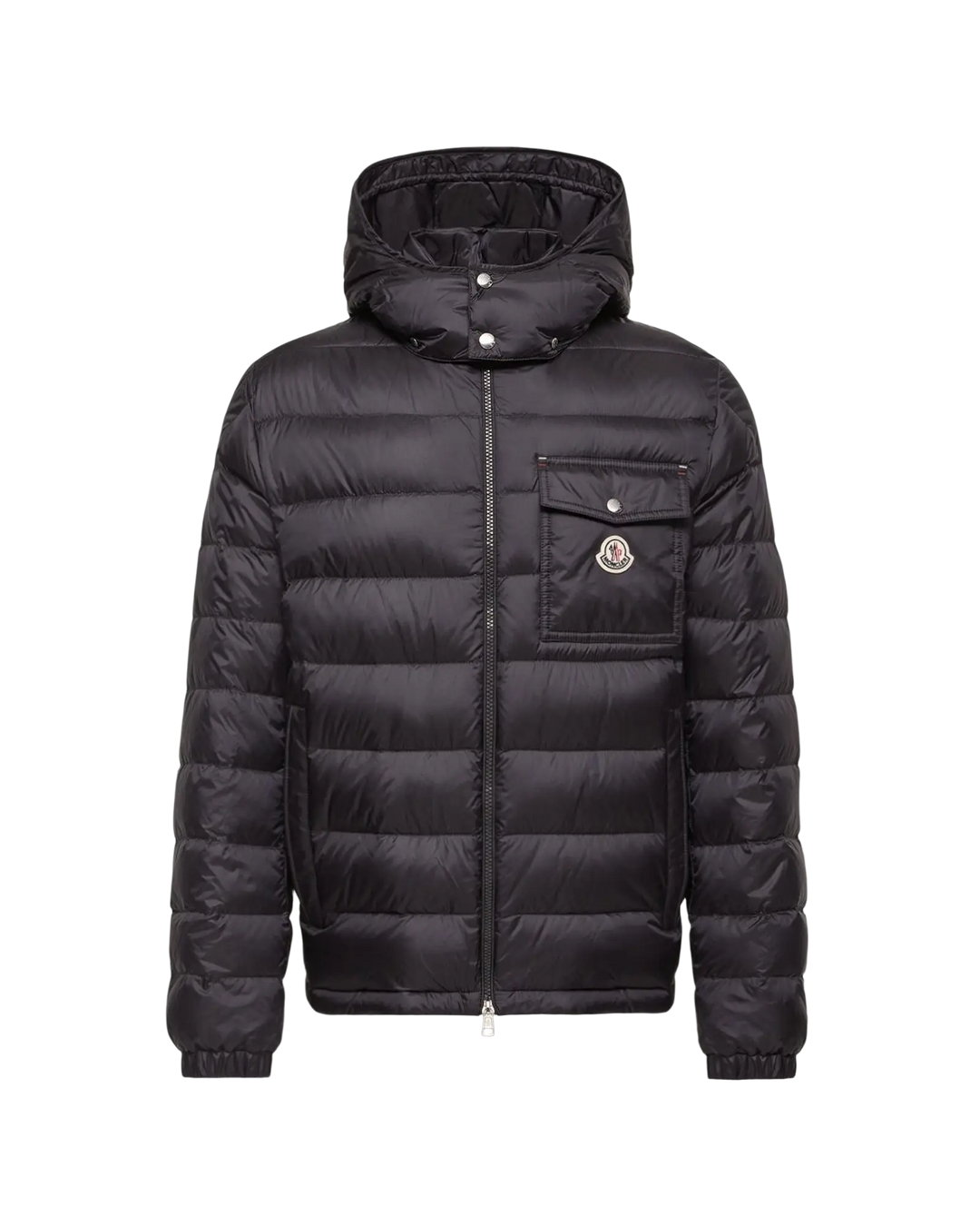 MONCLER – Doudoune courte à capuche Verith Bleu foncé