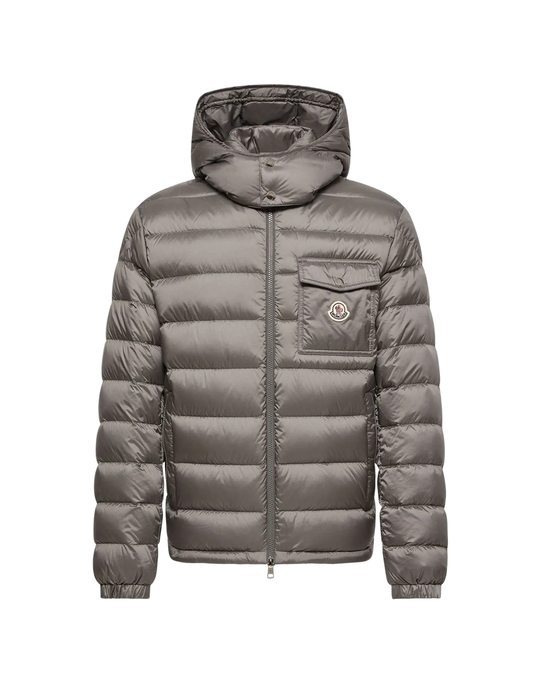 MONCLER – Doudoune courte à capuche Verith Gris