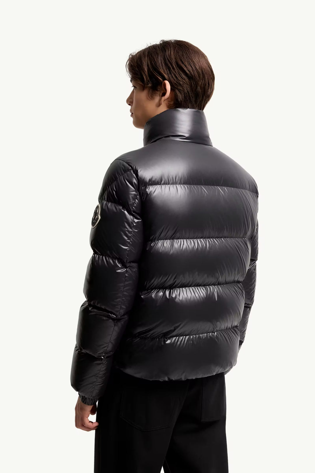 MONCLER - Doudoune courte Brendola laquée Noir