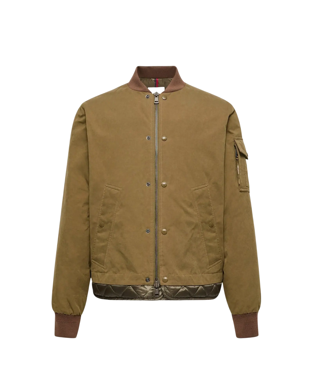 MONCLER - Doudoune courte Venclis en toile Beige