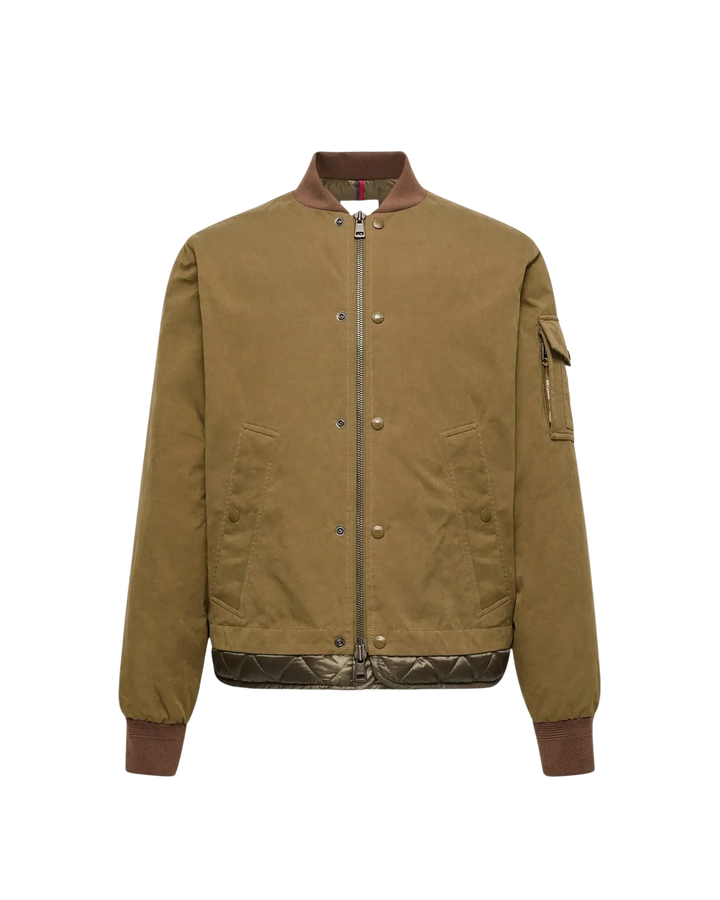 MONCLER - Doudoune courte Venclis en toile Beige