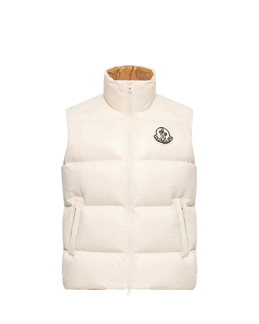 MONCLER - Doudoune sans manches Belice Blanc ivoire