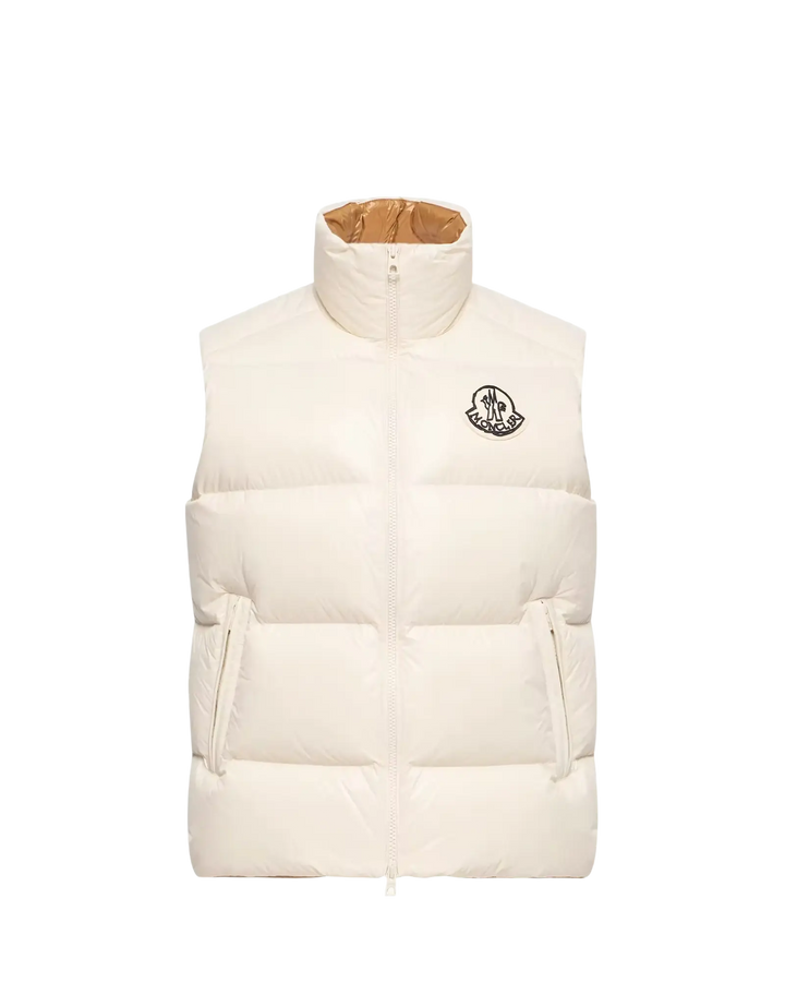 MONCLER - Doudoune sans manches Belice Blanc ivoire