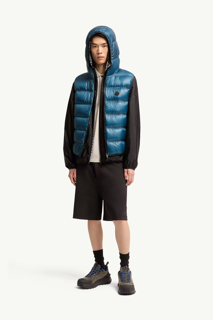 MONCLER - Doudoune sans manches Panestrel Bleu sarcelle