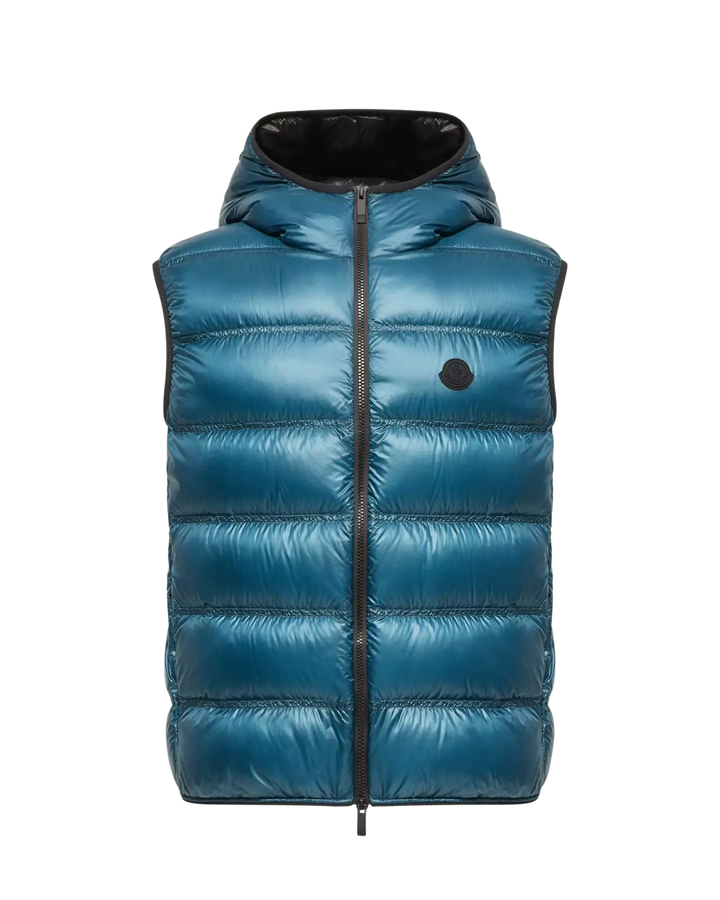 MONCLER - Doudoune sans manches Panestrel Bleu sarcelle