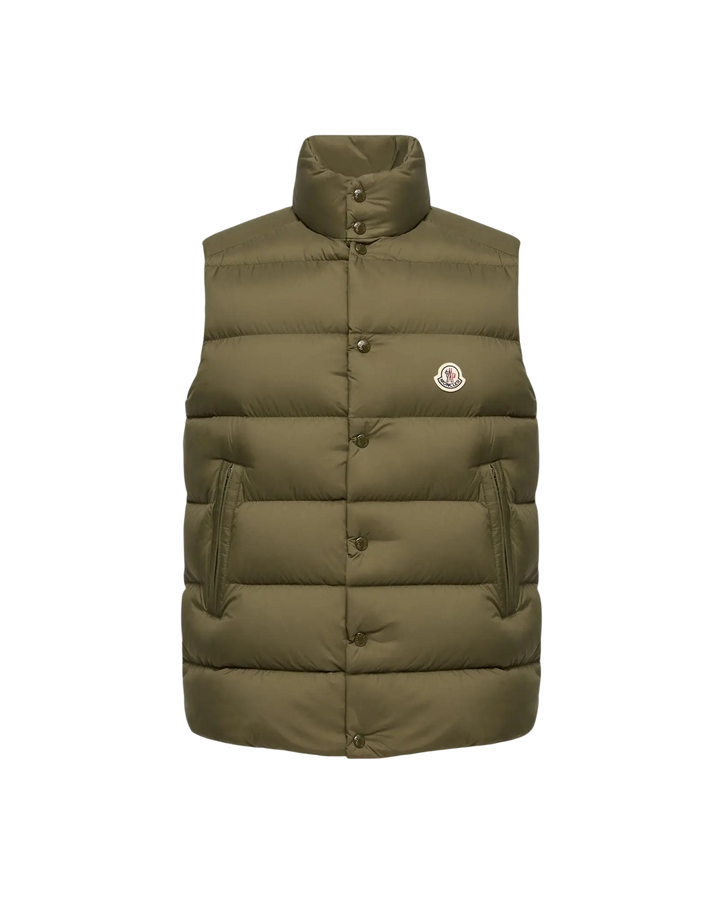 MONCLER – Doudoune sans manches Tibb Vert olive