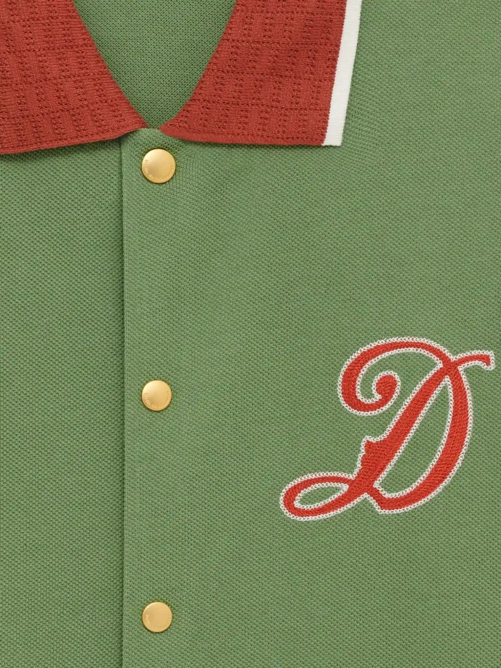 DRÔLE DE MONSIEUR - Chemise à logo brodé en coton Vert - Lothaire