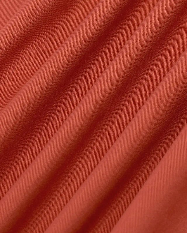 DRÔLE DE MONSIEUR - Chemise Brodée Danseurs en Tencel Rouge brique - Lothaire