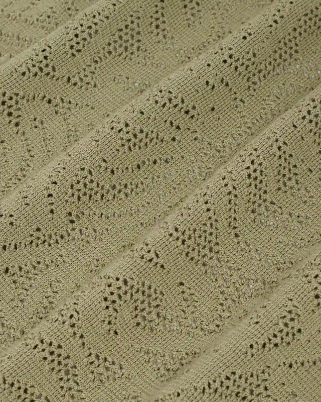DRÔLE DE MONSIEUR - Chemise maille dentelle en coton Kaki - Lothaire