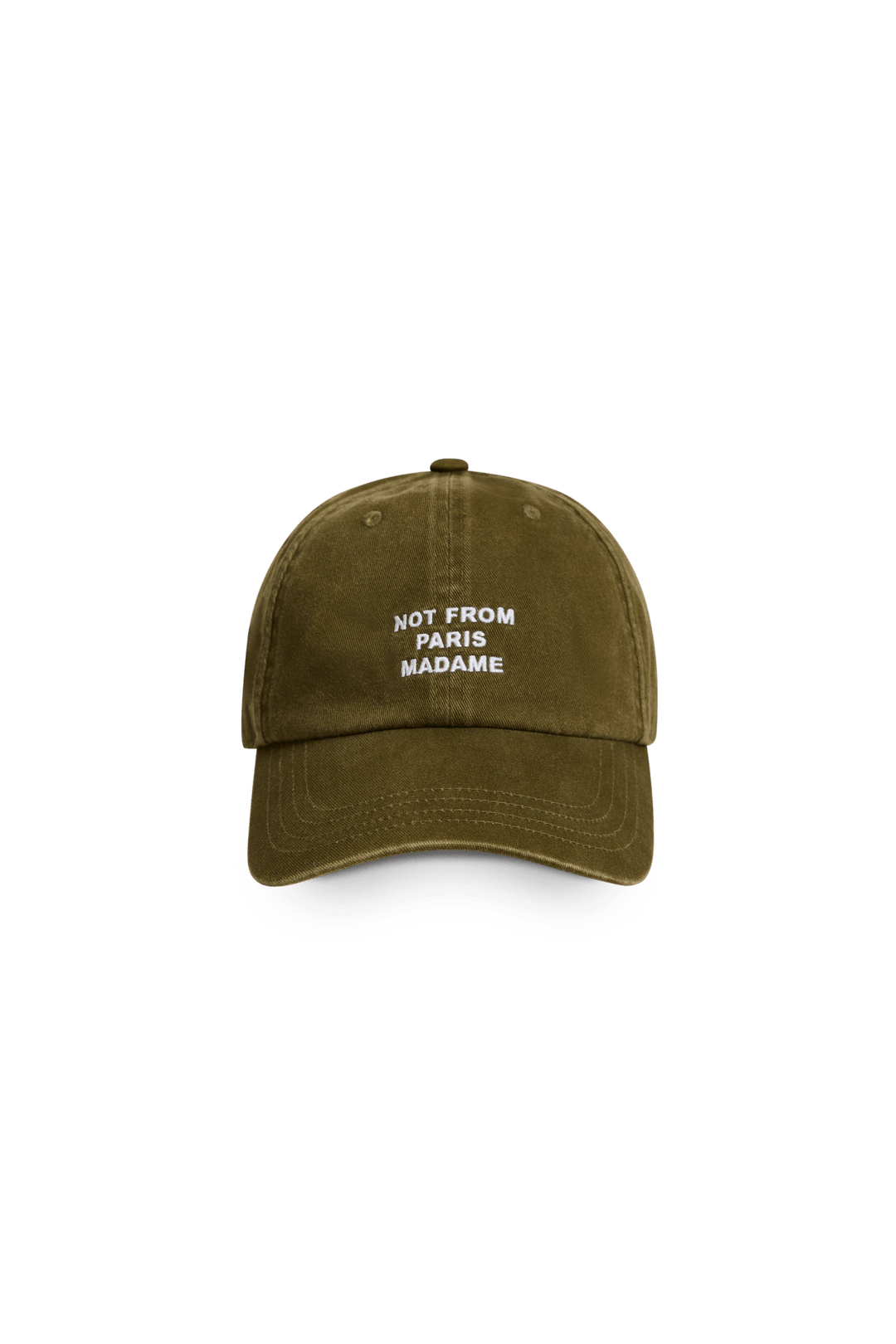 Drôle de Monsieur La Casquette Slogan khaki - Lothaire
