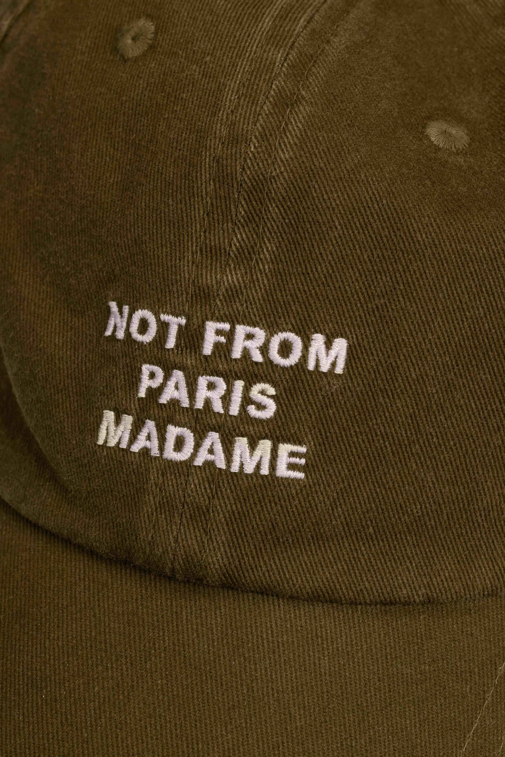 Drôle de Monsieur La Casquette Slogan khaki - Lothaire