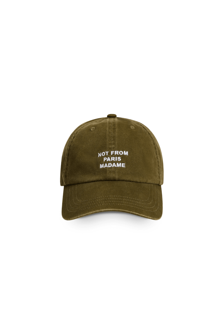 Drôle de Monsieur La Casquette Slogan khaki - Lothaire
