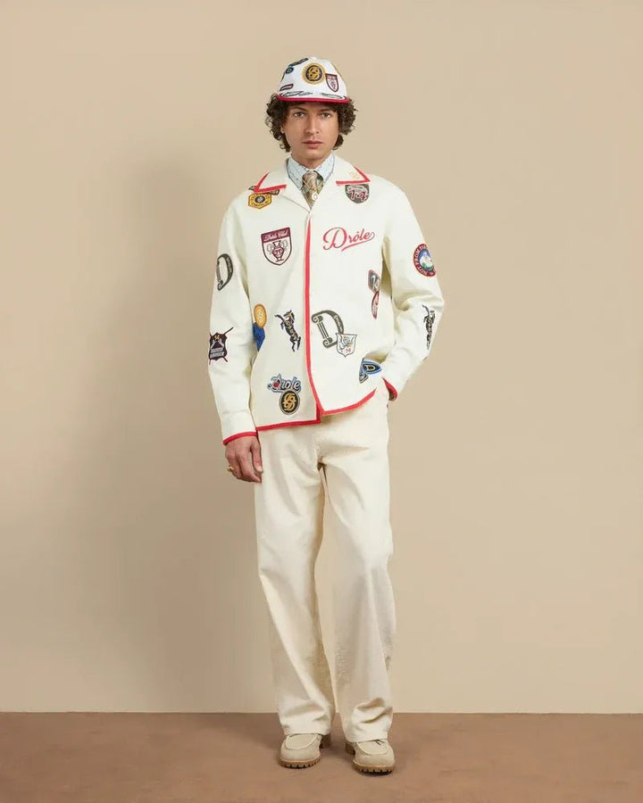 DRÔLE DE MONSIEUR - La Chemise Racing blanche - Lothaire