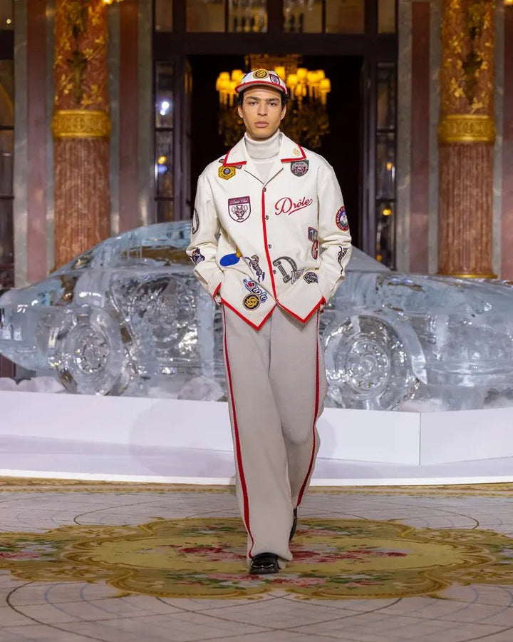 DRÔLE DE MONSIEUR - La Chemise Racing blanche - Lothaire