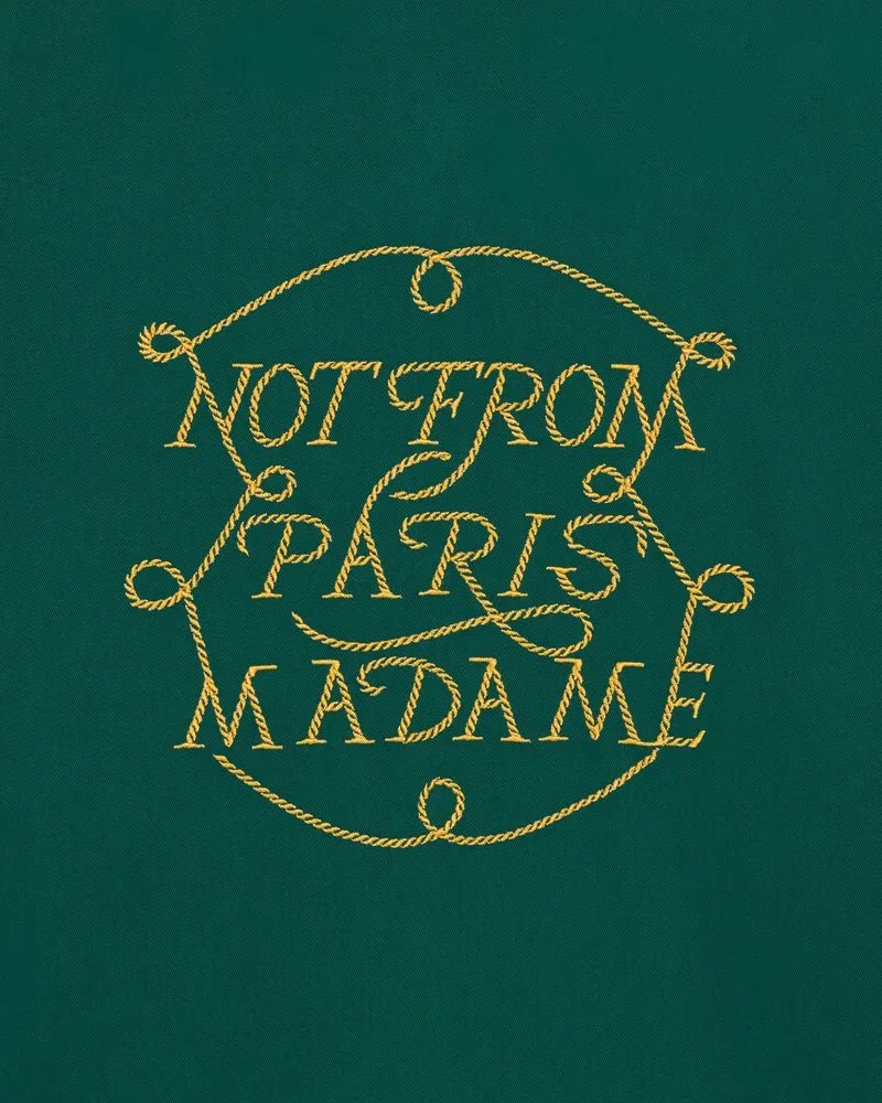 DRÔLE DE MONSIEUR : La Chemise Slogan Tresses vert - Lothaire