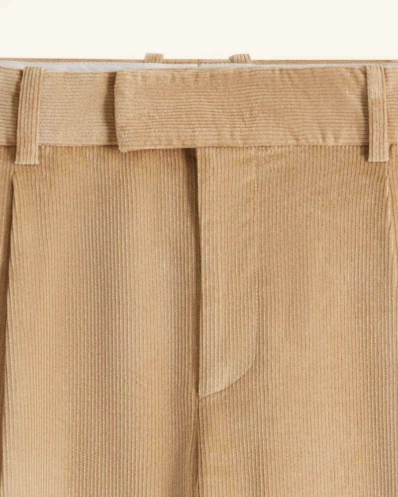 DRÔLE DE MONSIEUR - Le Pantalon Golfeur Corduroy beige - Lothaire