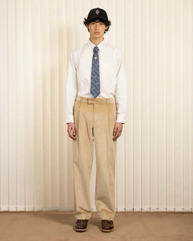 DRÔLE DE MONSIEUR - Le Pantalon Golfeur Corduroy beige - Lothaire