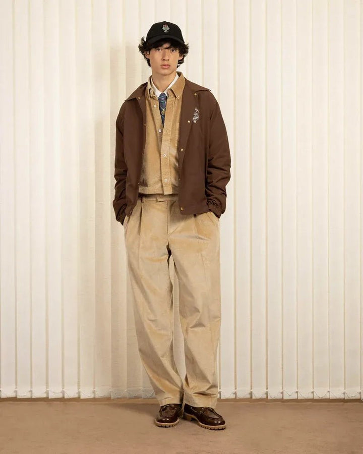 DRÔLE DE MONSIEUR - Le Pantalon Golfeur Corduroy beige - Lothaire