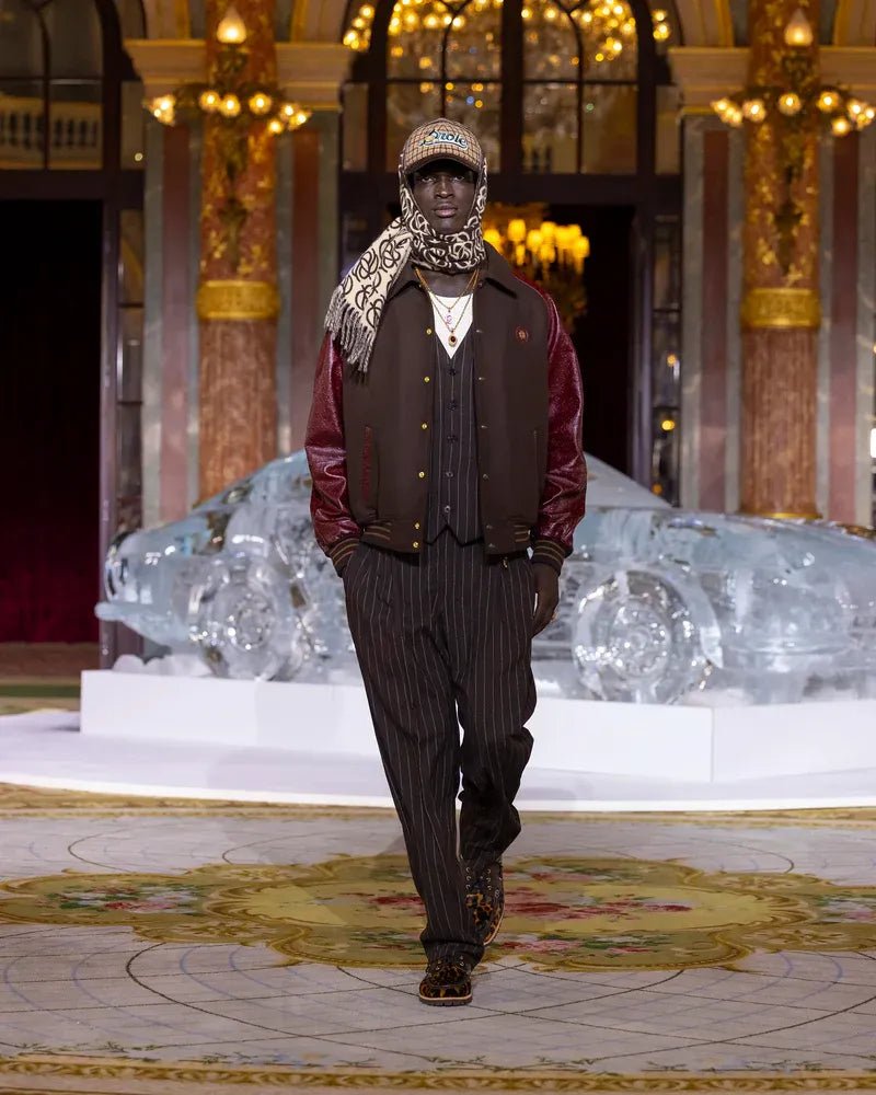 DRÔLE DE MONSIEUR - Le Pantalon Pinstripes marron - Lothaire