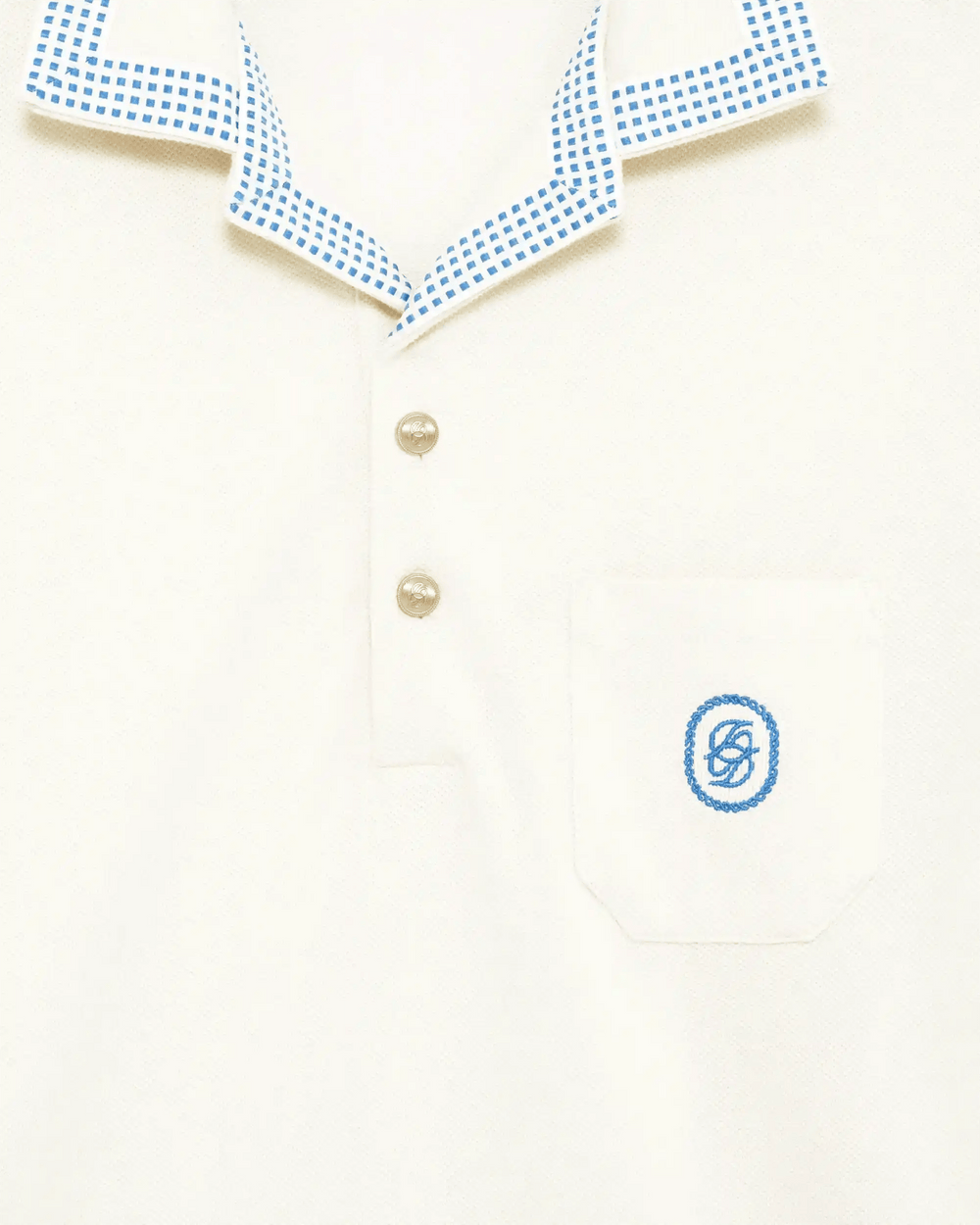 DRÔLE DE MONSIEUR - Le Polo Piqué Damier - Lothaire