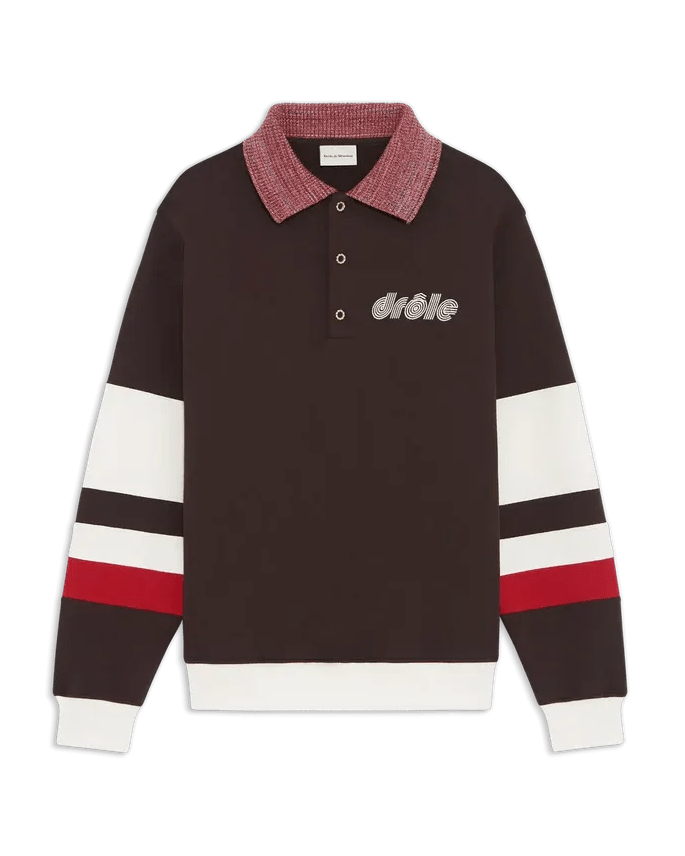 DRÔLE DE MONSIEUR - Le Polo Sport marron - Lothaire