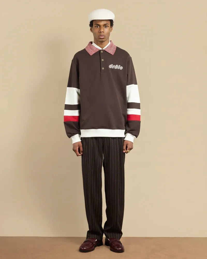 DRÔLE DE MONSIEUR - Le Polo Sport marron - Lothaire