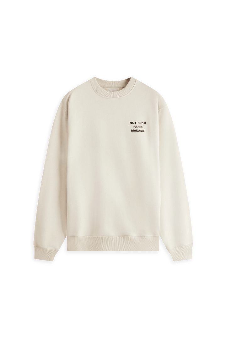 DRÔLE DE MONSIEUR - Le Sweatshirt Slogan Beige - Lothaire