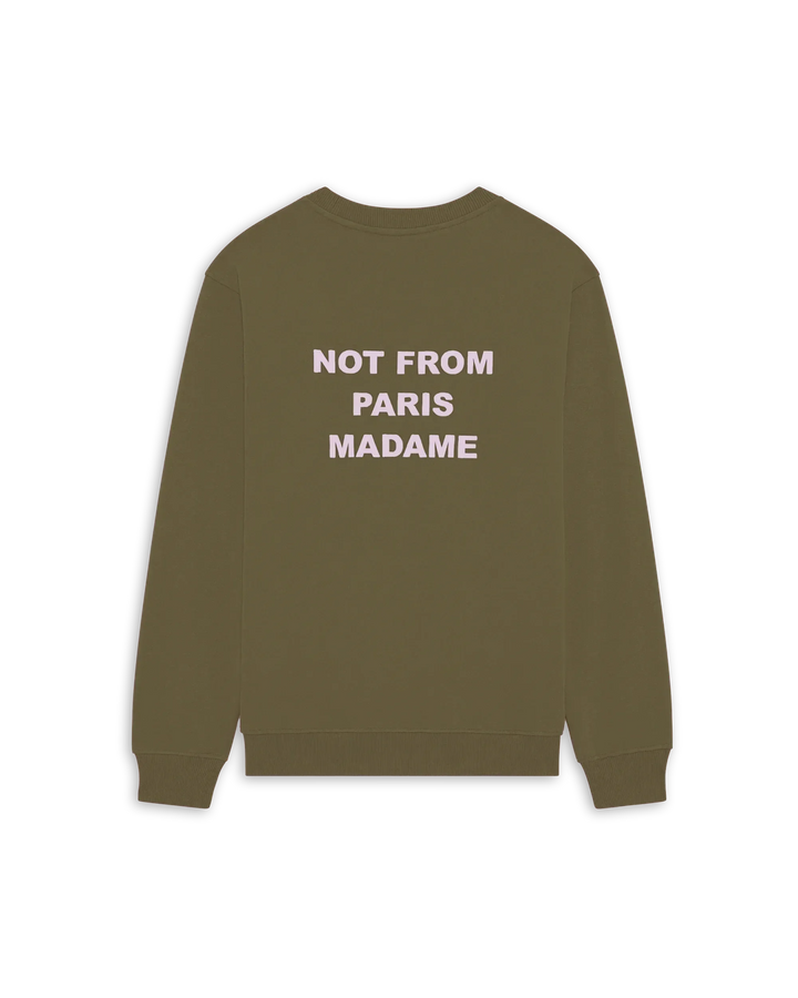 DRÔLE DE MONSIEUR - Le Sweatshirt Slogan Kaki - Lothaire