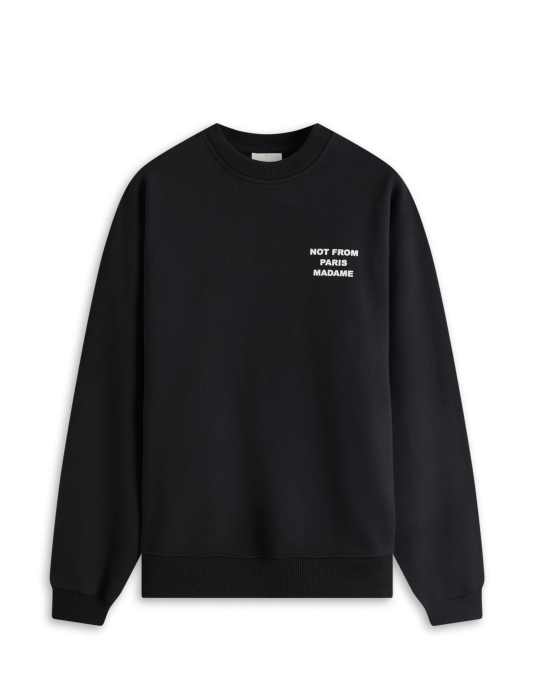 DRÔLE DE MONSIEUR - Le Sweatshirt Slogan Noir - Lothaire