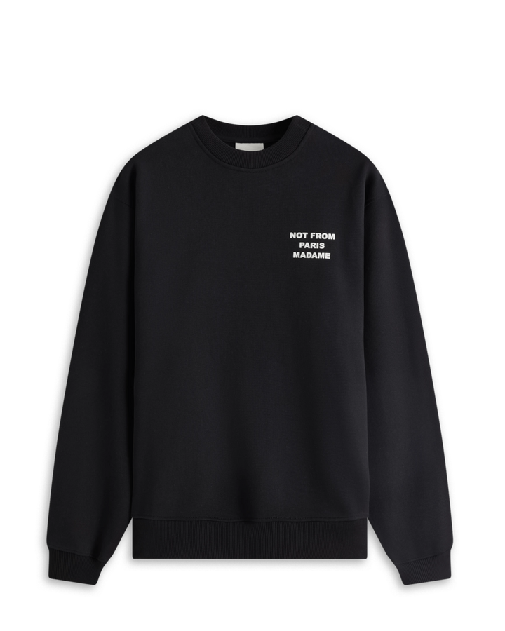 DRÔLE DE MONSIEUR - Le Sweatshirt Slogan Noir - Lothaire