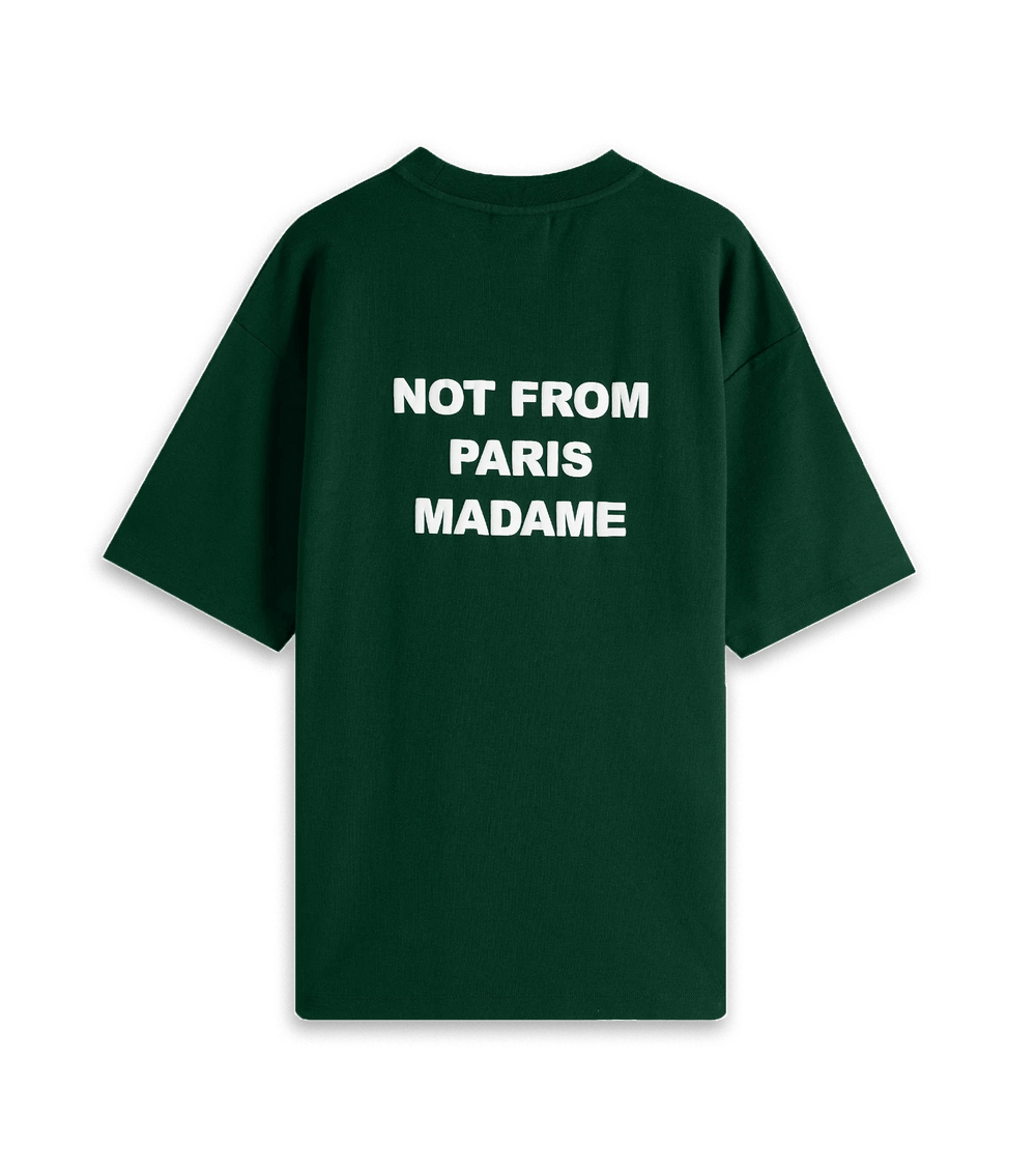 Drôle de Monsieur - Le T Shirt Green Dark Slogan - Lothaire