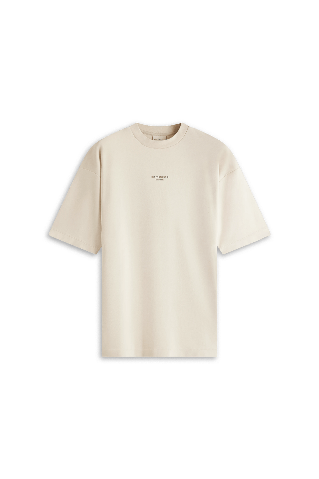 DRÔLE DE MONSIEUR - Le T-Shirt Slogan Classique Beige - Lothaire