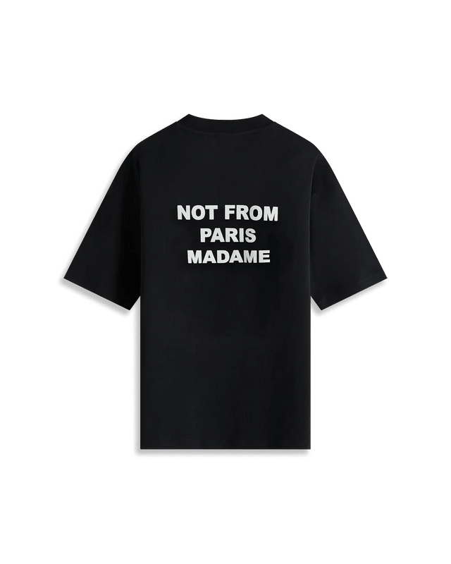 DRÔLE DE MONSIEUR - Le T-Shirt Slogan Noir - Lothaire