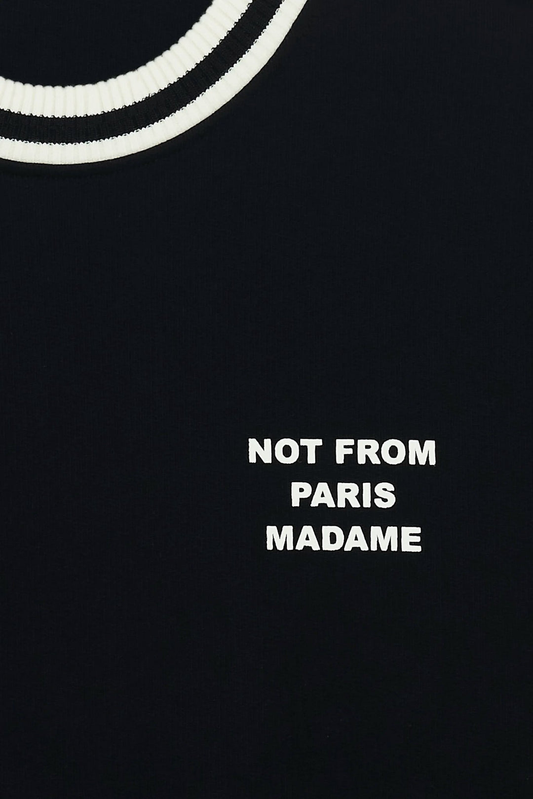DRÔLE DE MONSIEUR - Le T-Shirt Slogan Sport Noir - Lothaire
