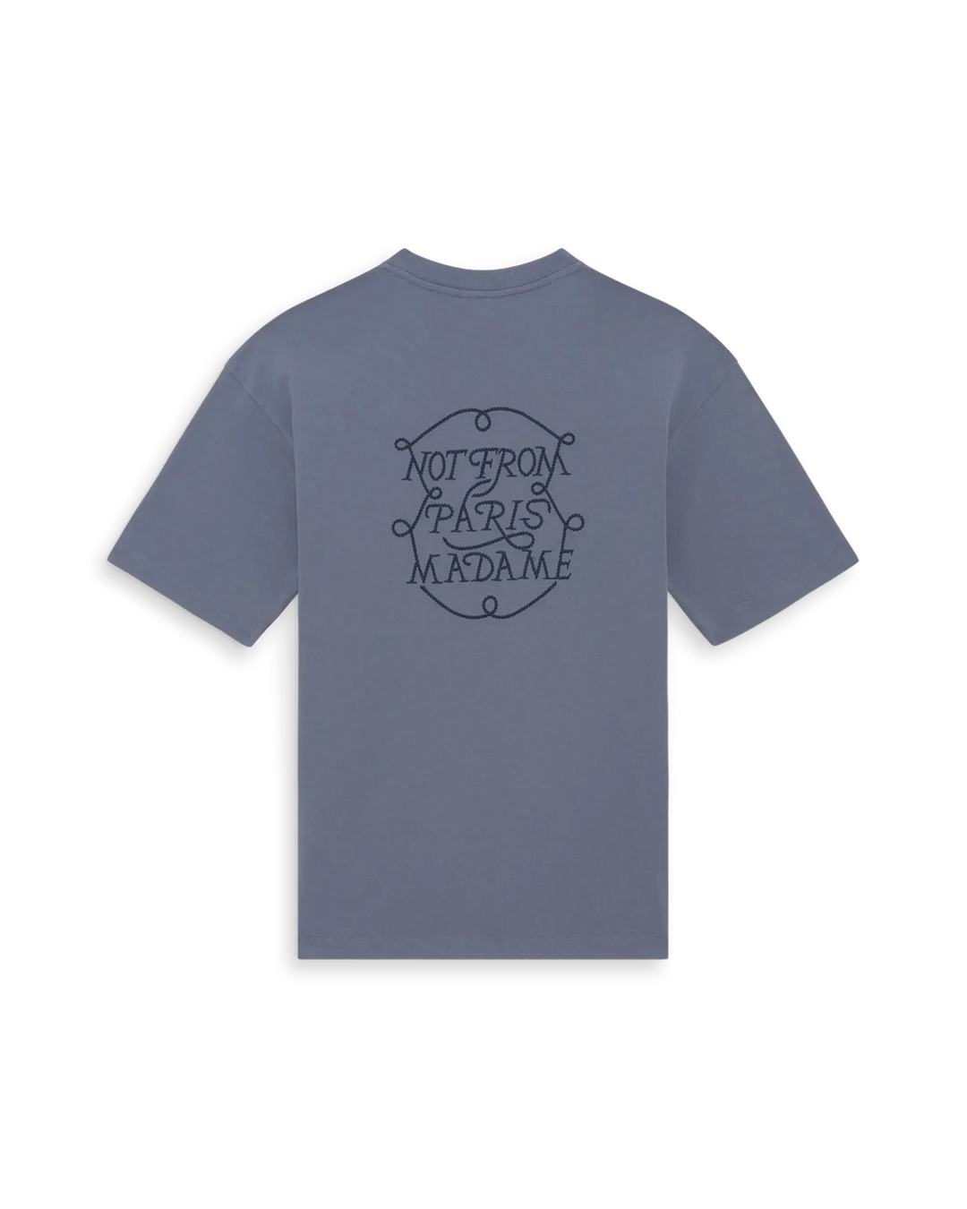 DRÔLE DE MONSIEUR - Le T-shirt Slogan Tresses Bleu - Lothaire