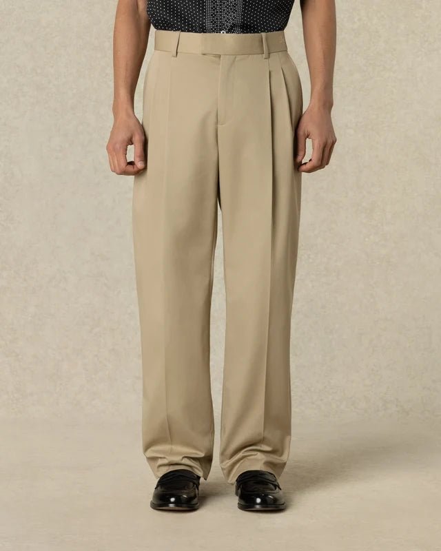 DRÔLE DE MONSIEUR - Pantalon Golfer Gabardine Beige - Lothaire