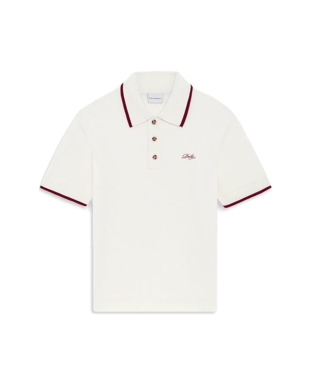 DRÔLE DE MONSIEUR - Polo en Maille Mérinos Blanc Cassé - Lothaire