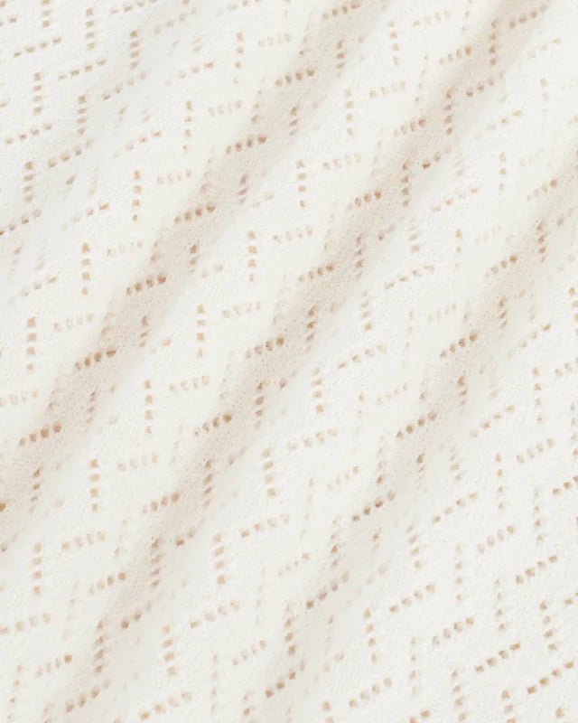 DRÔLE DE MONSIEUR - Polo maille ajourée D Miroir en coton Blanc cassé - Lothaire