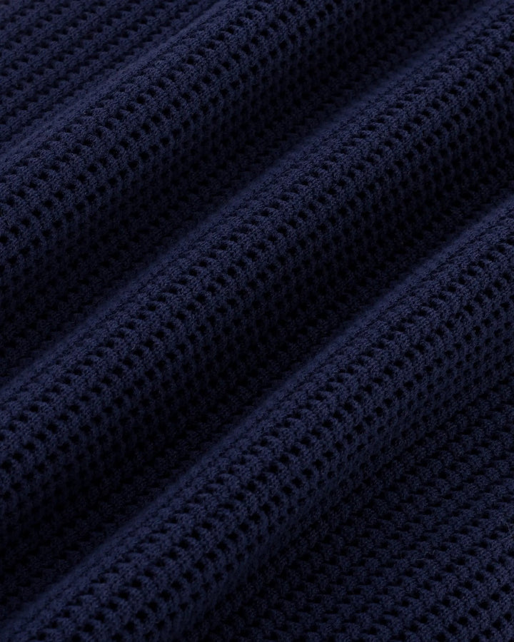 DRÔLE DE MONSIEUR - Polo Maille Monogramme Marine - Lothaire