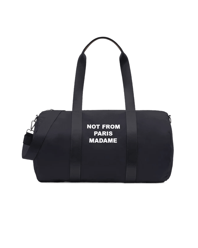 DRÔLE DE MONSIEUR - Sac de sport nylon Slogan Noir - Lothaire
